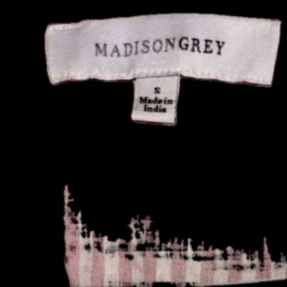 Madison Grey like new ladies small striped pink and white bow tie dress 👗 - Picture 5 of 7